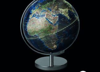 Luminous world globe