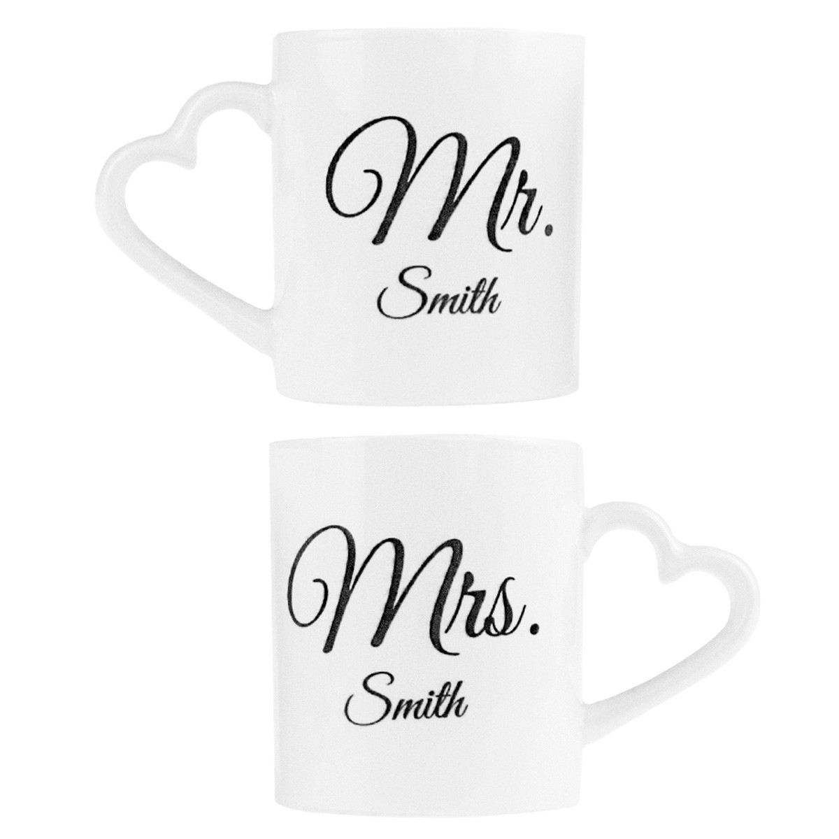 Tazze personalizzabili Mr. e Mrs. 
